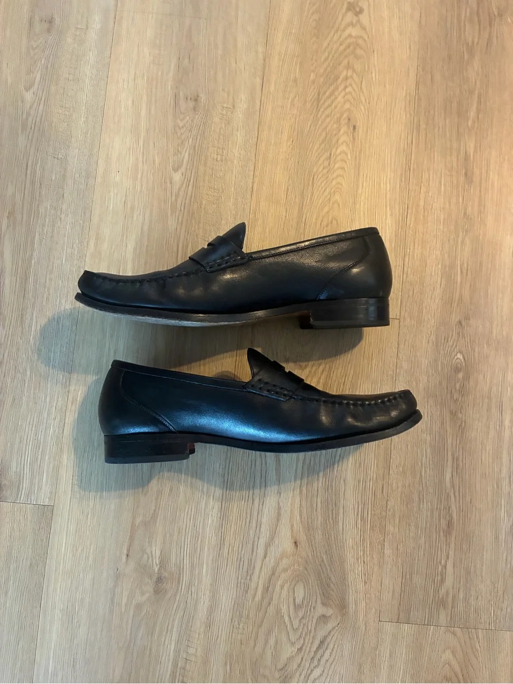 Beckett Simonon Lambert Loafers Black Full Grain Leather Men’s Size 13